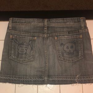 Citizens of humanity black jean skirt